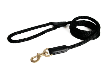 Rope and Leather Snap Lead (4ft x 3/4 in) (size: 4ft x 3/4 in)