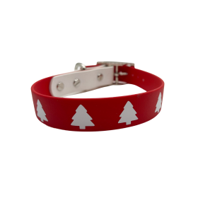 Biothane Buckle Dog Collar (Color: Christmas Tree, size: Small/Medium 12-14 inches)