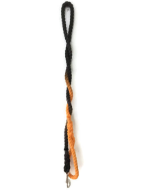 Rope Dog Leash (Color: Black and Orange Ombre, size: Traffic Lead (2 ft))