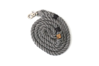 Rope Dog Leash (Color: Grey, size: 4 ft)