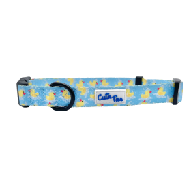 Cutie Ties Fun Design Dog Collar (Color: Rubber Duckies, size: medium)