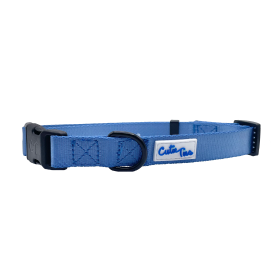 Cutie Ties Fun Design Dog Collar (Color: Blue, size: large)