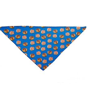 Cutie Ties Tie On Dog Bandana (Color: Breakfast, size: small)