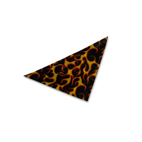 Dog Bandana (Color: Flame, size: Small - 20")