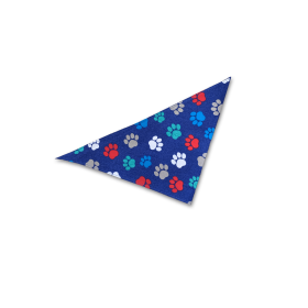 Dog Bandana (Color: Multicolor Paw Print, size: Large - 28")