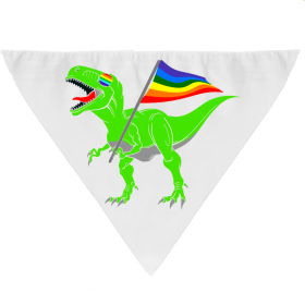 Dog Bandana (Color: Dino Pride, size: small)