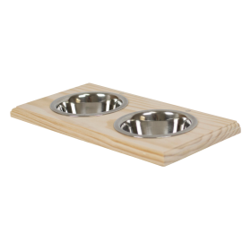 Champion Bowl Pet Food Holder (size: Two Bowls)