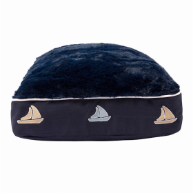 Halo Sailboat Rectangular Dog Bed (Color: EC Navy, size: M)