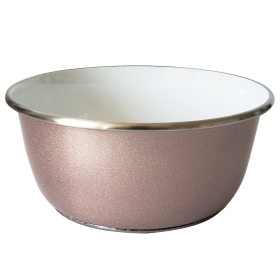 DUROBOLZ Deep Bowl with Rubber Bottom and Paw Print (size: 32 oz)