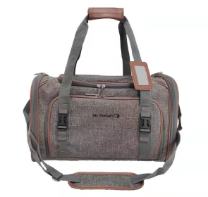 Mr. Peanut's Platinum Series Double Expandable Pet Carrier (Color: Twilight Gray, size: 18inLx10.5inWx11inH)