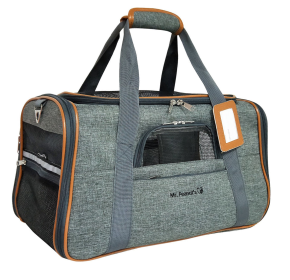 Mr. Peanut's Platinum Series Pet Carrier (Color: Twilight Gray, size: 18inLx10.5inWx11inH)