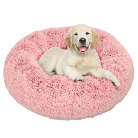 Donut Dog Bed (Color: Dark Grey, size: medium)