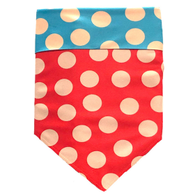 Reversible Sport Bandanas (Color: Tan/Red/Turq. Dot, size: large)