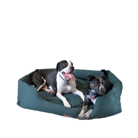 Armarkat Bolstered Dog Bed, Anti-Slip Pet Bed, Laurel Green (size: XL)