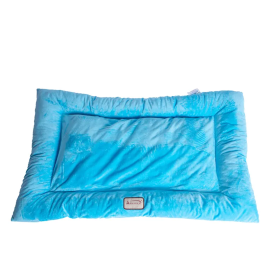 Armarkat Pet Bed Mat, Dog Crate Soft Pad W Poly Fill Cushion (Color: Sky Blue, size: L)