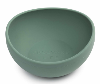 FuzzYard Life Silicone Bowl (Color: Myrtle Green, size: S)