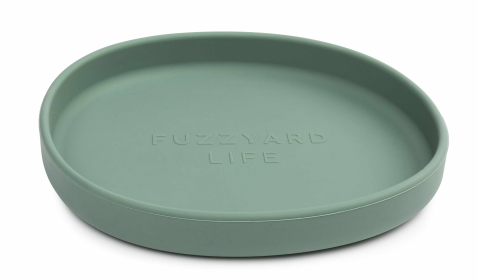 FuzzYard Life Silicone Cat Dish (Color: Myrtle Green)