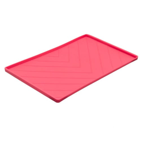 Messy Mutts Silicone Food Mat Raised Edge (Color: Watermelon, size: Large 24" x 16")