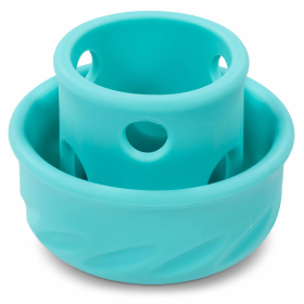 Totally Pooched Puzzle 'n Play Mushroom, (Color: Teal, size: 1.4 Cups)