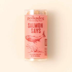 Polkadog Salmon Says Training Bits Crunchy Dog and Cat Treats (size: Mini Tube 2oz)