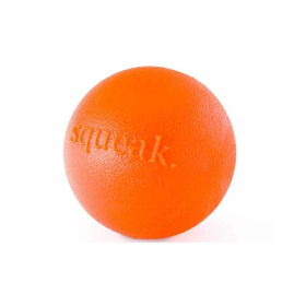 Planet Dog Orbee-Tuff Squeak Ball Dog Toy (Color: Orange)