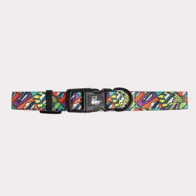 GF Pet  Printed Collar (Color: Comic Book, size: large)