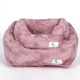 Cuddle Dog Bed (Color: Mauve, size: large)