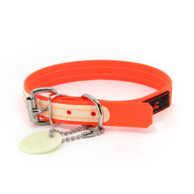 Play Glow Collar (Color: Orange, size: 3/4"x10")