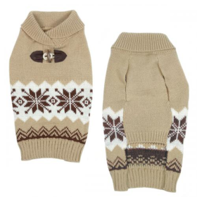 CC Shawl Collar Sweater (Color: Tan, size: medium)