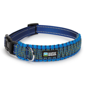 GG Reflective Paracord Collar (Color: Blue, size: small)