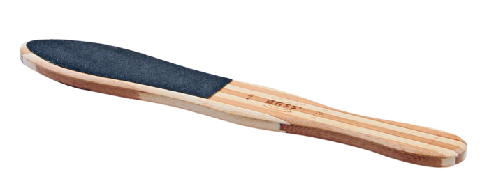 Bass Brushes- Pad Buffer Pure Bamboo Handle (Color: Striped Bamboo)