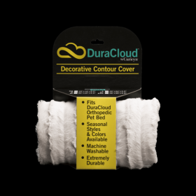 DuraCloud Orthopedic Pet Bed and Crate Pad Contour Cover (Color: Sand, size: small)