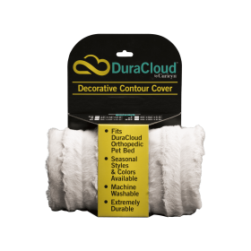 DuraCloud Orthopedic Pet Bed and Crate Pad Contour Cover (Color: Sand, size: medium)